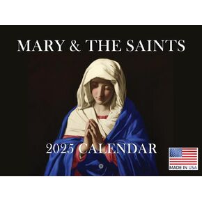 Mary Saint Catholic Calendar 2025 Religious Monthly Wall Calender 12 Month