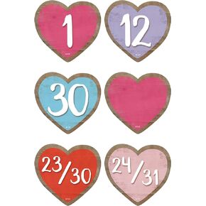 Teacher Created Resources Home Sweet Classroom Hearts Calendar Days, Model Number: TCR8550
