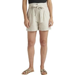 JAG Women's Belted Pleat High Rise Short-Legacy