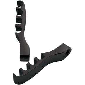 Billet Specialties 69684 4-Floating Wire Separator, Black, Pair