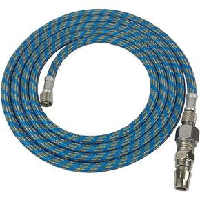 Ismeally 3in1 6FT(1.8m) Nylon Airbrush Air Hose Tool 1/8"-1/4" Adapter Fitting Coupling Kit Spray Paint Gun Air Brush Kit Quick Release Adapter