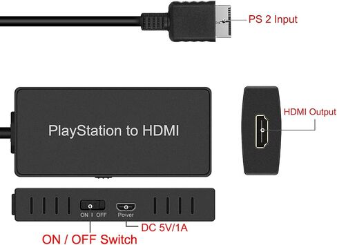 محول HDMI 4K HDMI 2.0 لمستخرج الصوت من Azduou لجهاز Playstation 5 يدعم عرض النطاق الترددي 18 جيجابت في الثانية، HDCP2.2، Dolby Digital/DTS Passthrough CEC وHDR10 in Saudi Arabia