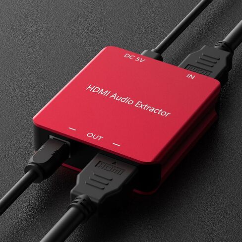 محول HDMI 4K HDMI 2.0 لمستخرج الصوت من Azduou لجهاز Playstation 5 يدعم عرض النطاق الترددي 18 جيجابت في الثانية، HDCP2.2، Dolby Digital/DTS Passthrough CEC وHDR10 in Saudi Arabia
