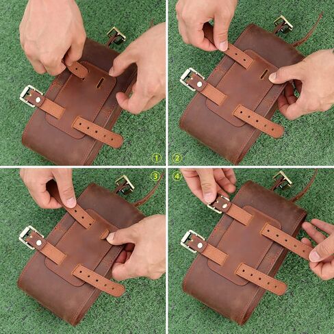 TOURBON حقيبة دراجة جلدية حامل الهاتف دراجة الجبهة أنبوب الهاتف المحمول الحقيبة in Kuwait