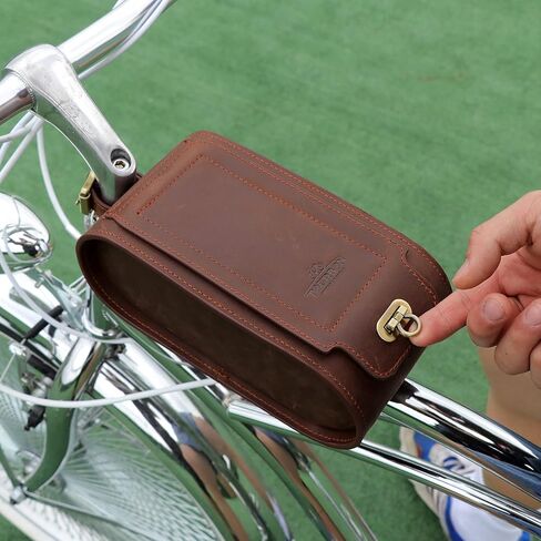 TOURBON حقيبة دراجة جلدية حامل الهاتف دراجة الجبهة أنبوب الهاتف المحمول الحقيبة in Kuwait
