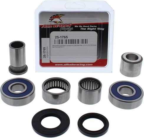 مجموعة محمل العجلات جميع الكرات 25-1765 متوافقة مع/استبدال Yamaha XV1700 Road Star S 2012-2014، XV1700 Road Star Silverado 2004-2011 in Saudi Arabia