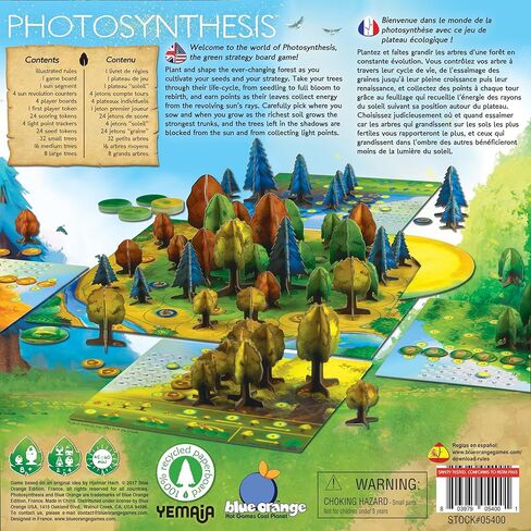 BLUE ORANGE GAMES Photosynthesis Board Game - Award Winning Family or Adult Strategy Board Game for 2 to 4 Players. Recommended for Ages 8 & Up. in Saudi Arabia