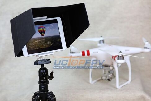 7 Inch Tablet Sun Hood Sun Shade Black with Tripod Mount Compatible for All Version iPad Mini for DJI Phantom 4 3 Professional Advanced DJI Inspire 1 DJI Phantom 2 Vision+ FC40 Transmitter Mount in Saudi Arabia