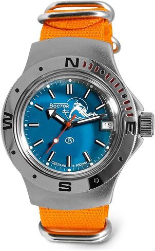 فوستوك | ساعة يد غواص أمفيبيا 060059 سكوبا دود أوتوماتيكية ذاتية الملء in Kuwait