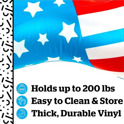 BigMouth Inc. American Pool Float, Durable Vinyl Inflatable Summer Pool or Beach Toy in Saudi Arabia