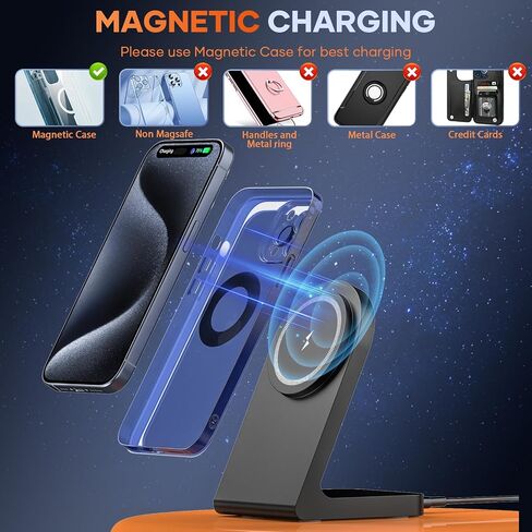 Wireless Charger, Wireless Charging Pad for iPhone 16/15/14/13/12/11 Pro/Pro Max/XS Max/XR/SE, Wireless Charging Mat Station for Samsung Galaxy S25/S22/S21S20/S10/S9/Note10/9, AirPods 2/Pro in Saudi Arabia