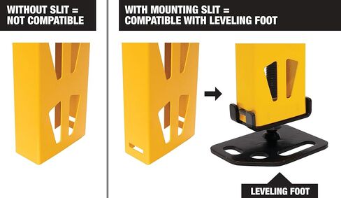 ملحقات تسوية الأرفف/تثبيت الأرضية من DEWALT، أرفف تخزين صناعية قابلة للتعديل، وألواح تثبيت فولاذية متينة، ومثبتات إسفينية متضمنة لمنع الانقلاب in Saudi Arabia