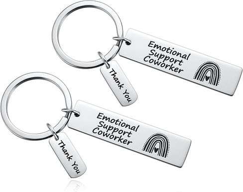 Emotional Support Coworker Keychain Employee Leaving Gift Colleague Appreciation Gifts Retirement Present for Retired in Saudi Arabia