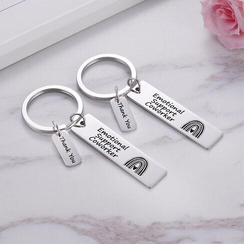 Emotional Support Coworker Keychain Employee Leaving Gift Colleague Appreciation Gifts Retirement Present for Retired in Saudi Arabia
