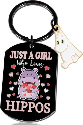 Hippos Keychain Hippo Gifts For Women Girl Hippo Decor Hippopotamus House Hippo Lovers Teen Girl Stuff Christmas Hippo Stuffed Animals Keyring in Saudi Arabia