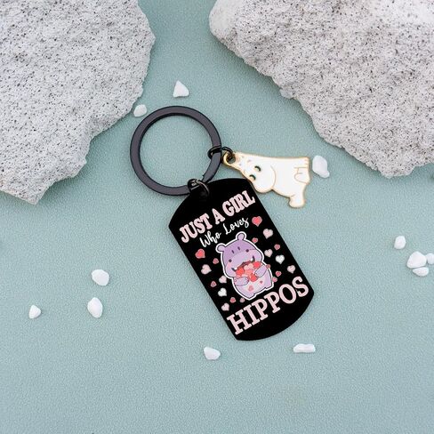 Hippos Keychain Hippo Gifts For Women Girl Hippo Decor Hippopotamus House Hippo Lovers Teen Girl Stuff Christmas Hippo Stuffed Animals Keyring in Saudi Arabia