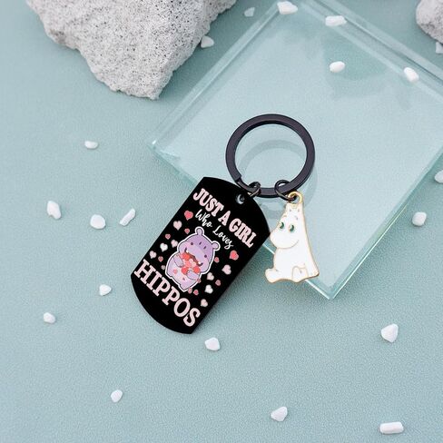 Hippos Keychain Hippo Gifts For Women Girl Hippo Decor Hippopotamus House Hippo Lovers Teen Girl Stuff Christmas Hippo Stuffed Animals Keyring in Saudi Arabia