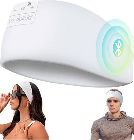 LC-dolida Sleep Headphones Headband Bluetooth 5.4, Sports Headband Earphones Wireless with Speaker Microphone USB C for Women Sleeping Gift Workout Jogging Yoga Insomnia Travel Meditation, Butterfly in Kuwait
