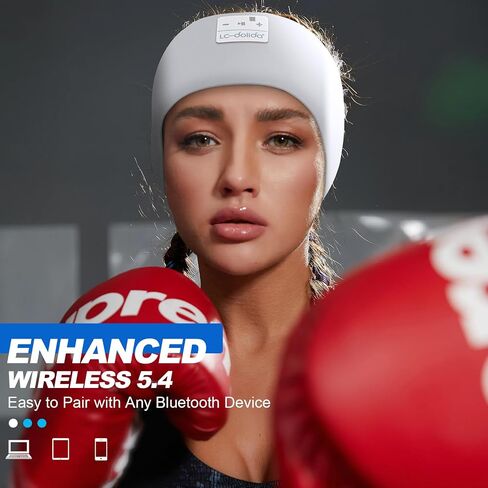 LC-dolida Sleep Headphones Headband Bluetooth 5.4, Sports Headband Earphones Wireless with Speaker Microphone USB C for Women Sleeping Gift Workout Jogging Yoga Insomnia Travel Meditation, Butterfly in Kuwait