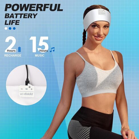 LC-dolida Sleep Headphones Headband Bluetooth 5.4, Sports Headband Earphones Wireless with Speaker Microphone USB C for Women Sleeping Gift Workout Jogging Yoga Insomnia Travel Meditation, Butterfly in Kuwait
