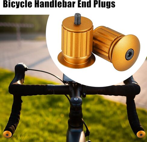 X AUTOHAUX 1 زوج سبائك الألومنيوم 17.5-22 مللي متر المقود نهاية المقابس للطريق دراجة جبلية قابل للتعديل المقود الدراجة بار ينتهي in Kuwait