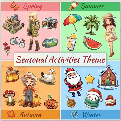 HORIECHALY Scratch & Sniff Stickers - 780+ Summer & Spring Scented Stickers for Kids & Reward in Saudi Arabia
