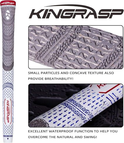 Golf Grips 13 Pack |，Compound Hybrid Rubber Golf Club Grips, Standard/Midsize6Colors Available in Saudi Arabia