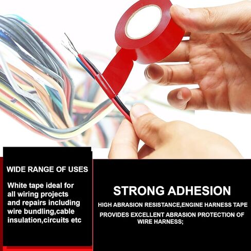 3 Rolls Masking Tape - 0.75-inch x 50m Masking Tape for Flawless Paint Jobs, Crafting, and Multipurpose Indoor and Outdoor Use- Strong Adhesive, Waterproof and High Temp in Saudi Arabia