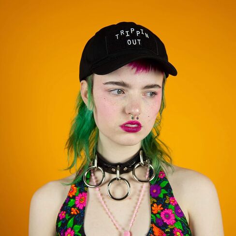 The Caption Cap - Customizable Dad Hat with Letter Set Black in Saudi Arabia