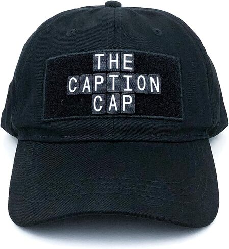 The Caption Cap - Customizable Dad Hat with Letter Set Black in Saudi Arabia