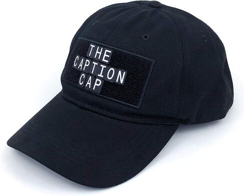 The Caption Cap - Customizable Dad Hat with Letter Set Black in Saudi Arabia