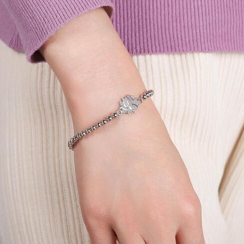 Gold or Silver Beaded Lotus Flower, strength bracelet in Saudi Arabia