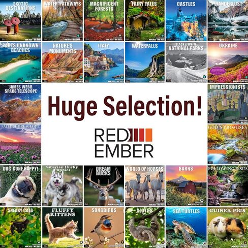 تلسكوب هابل الأحمر EMBER 2023 تقويم حائط شهري قابل للتعليق | 12 بوصة × 24 بوصة مفتوح | ورق سميك وقوي | هدية | الفضاء يوسع عالمك ويوسع عقلك in Kuwait