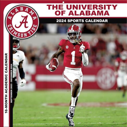 Alabama Crimson Tide 2024 12x12 Team Wall Calendar in Saudi Arabia
