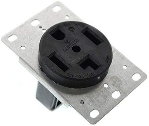 Leviton 278-S00، وعاء تجفيف بأربعة أسلاك، 30 أمبير، 250 فولت، أسود in Saudi Arabia