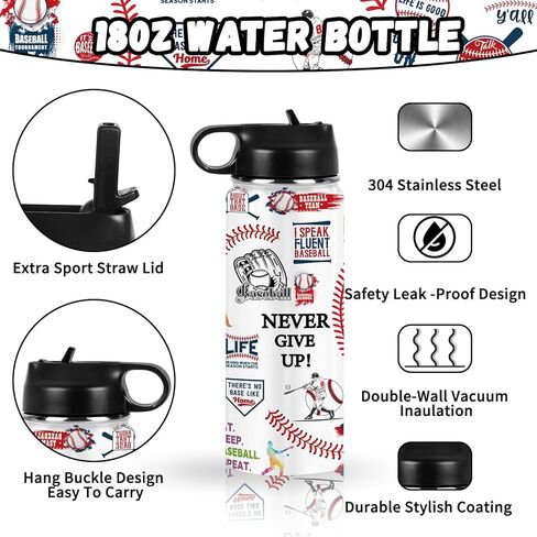 4 قطع هدايا البيسبول تشمل الفولاذ المقاوم للصدأ بهلوان البيسبول سلسلة المفاتيح قلادة البيسبول عرض حالة الهدايا لمن يحبون هدية عيد ميلاد البيسبول in Kuwait