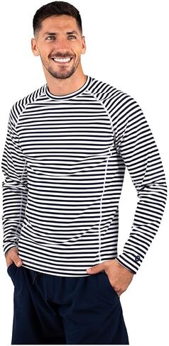 Coolibar UPF 50+ Men's Hightide Long Sleeve Swim Shirt - Sun Protective in Kuwait