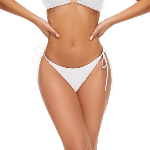 Bellecarrie String Cheeky Thong Bikini Bottom Side Tie Bathing Suit Bottoms for Women in Saudi Arabia