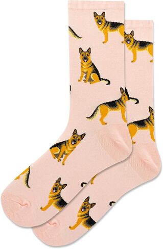 Hot Sox Women's German Shepherd Crew Socks 1 Pair, Mint Melange, Women's 9-11 Shoe in Saudi Arabia