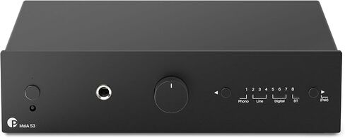 Pro-Ject MaiA S3 Compact Stereo Integrated Amp with MM Phono Preamp DAC & Bluetooth Receiver (Black) in Saudi Arabia