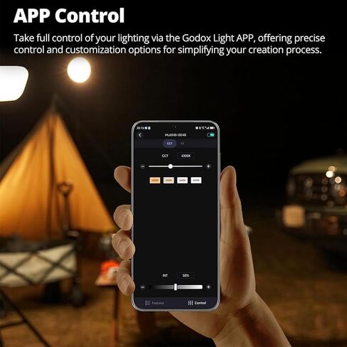 مجموعة Godox ML60II Bi - ضوء تصوير LED خفيف الوزن مع التحكم في تطبيق Godox Light، وسطوع 22500Lux، وخيارات طاقة متعددة، وبطاريات NP-F970 المزدوجة المدمجة لسهولة الحمل القصوى in Saudi Arabia