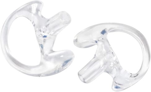 HYS Soft Flexible Open Ear Insert Ear Buds Small Earmold for Walkie Talkie Air Acoustic Earpiece Headset, 3pair Clear Left and Right Earmold in Saudi Arabia