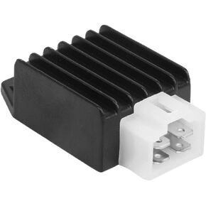 Voltage Regulator 12V Rectifier 4-pin, DEHE, for Tao Tao ATA-110 DATA135 125 Coolster 110CC ATV 3050B 3050B-2 3050C 3050D Roketa Kazuma Meerkat 50cc Falcon 90cc ATV Quad Howhit 150cc Go Kart