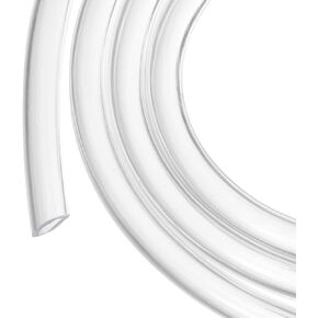 1 1/4" x 1 1/2" Clear Plastic PVC Tubing 5ft Flexible Vinyl Tube, [for Garden Irrigation, Water Hose, Fish Tank, Aquarium] - 31.8mm x 38.1mm