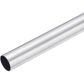 uxcell 6063 Aluminum Round Tube, 27mm OD 25mm Inner Dia 400mm Length Pipe Tubing for Industry DIY Projects