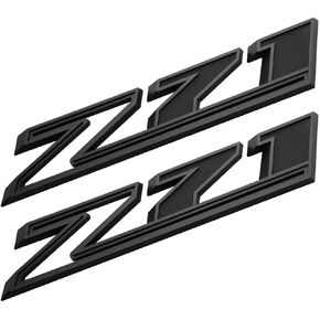 قطعتان من الحروف المرتفعة ثلاثية الأبعاد Z71 شعار جانبي لغطاء الرأس مع دعم لاصق يناسب ديكور السيارات سيلفرادو (أحمر أسود)