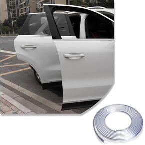 Pack-1 Car Door Edge Guards Clear, 32Ft Rubber Seal Protector U Shape Edge Trim Car Door Edge Protection Universal Fit for Most Car (Transparent)
