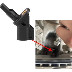 ABS Wheel Speed Sensor, Front ABS Anti Lock Brake Wheel Speed Sensor Compatible with Ford Focus, Replaces OEM #8M5T2B372AA 3M5T2B372AB 3M5T2B372BA