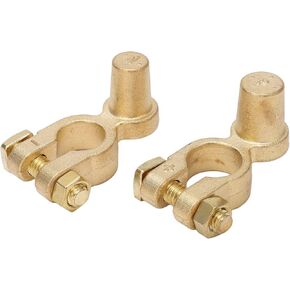 1 Pair Car Battery Terminals Clamps, SAE to JIS Car Battery Terminal Connector Positive Negative Top Post Battery Terminal for Auto