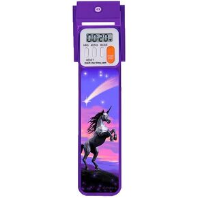 Mark-My-Time 3D Unicorn Digital Bookmark with Reading Light
